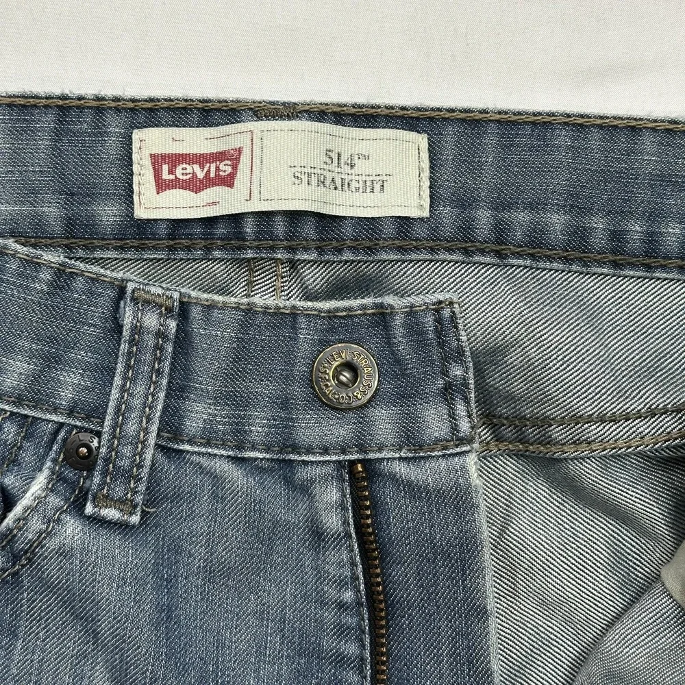Levi's 514 Men's‎ Straight Fit Jeans Casual Work Wear Classic Blue Denim 28x28